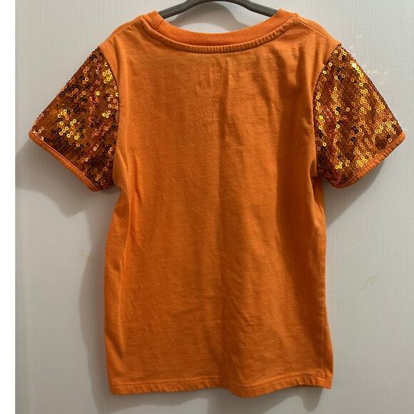 Girl's Disney Hocus Pocus Broom Squad Sequenced Halloween Top Size Small/6 - Picture 4 of 5